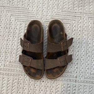Birkenstock Arizona soft bed brown sandal women size 8